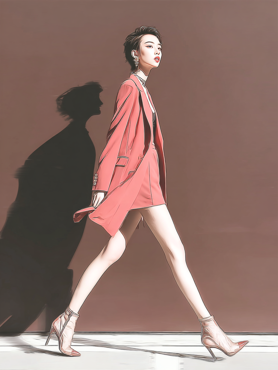 Premium modest fashion campaign image for the Spanish market — long white modest dress in Mediterranean light